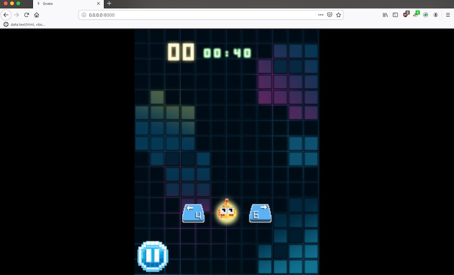 KaiOS Snake WebApp running locally