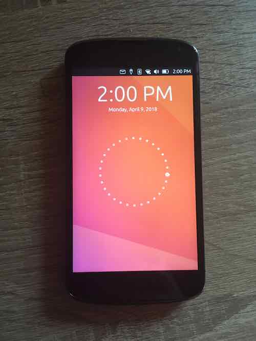 Ubuntu Touch lockscreen