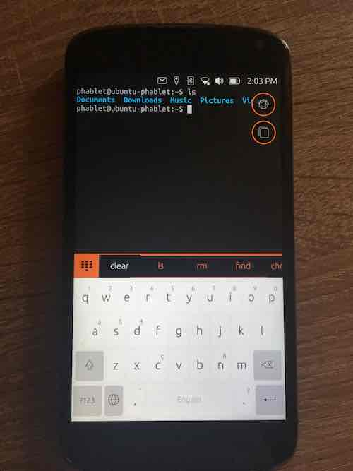 Ubuntu Touch terminal